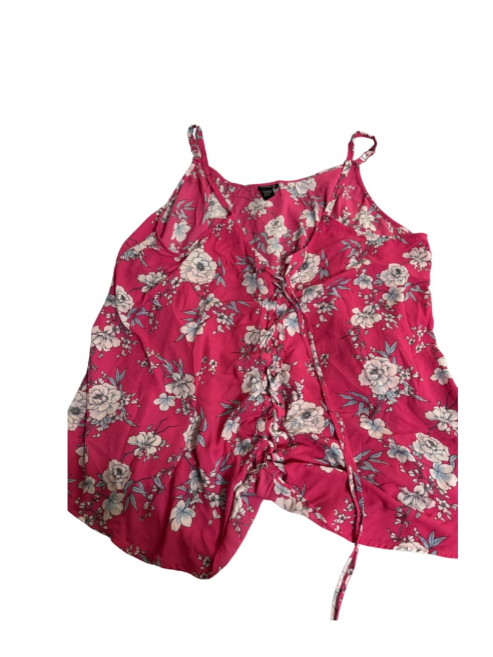 Torrid Pink Floral Spaghetti Strap top